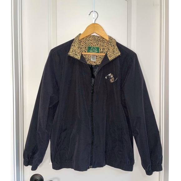 Disney Golf Collection Jacket - Mickey Mouse & Leopard Print - Picture 2 of 4